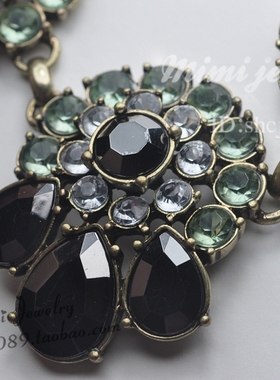 美国复古摩登夸张晚宴ins短项链