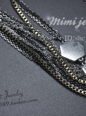 美国时尚风ins复古秀场短项链