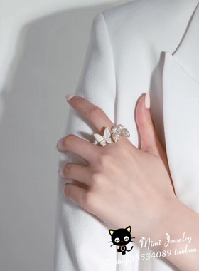 外单18k镀金珠宝工艺ins蝴蝶轻奢