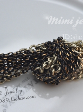 美国复古时尚风ins孤品短项链