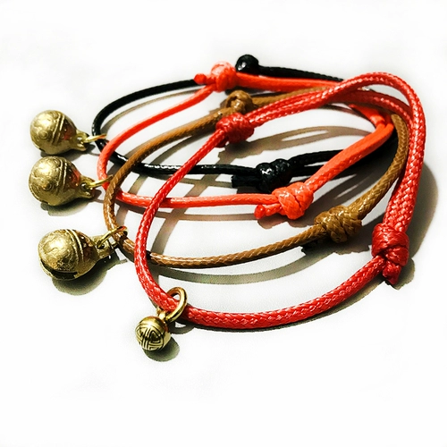 Плетеный колокольчик ручной работы, бесшумное японское ожерелье, милый чокер, домашний питомец, кот