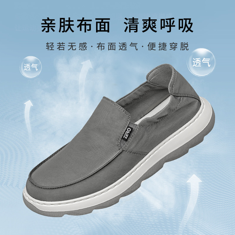 ZRO零度男鞋官方正品休闲鞋2025秋冬新软底轻便懒人一脚蹬乐福鞋 - 图2