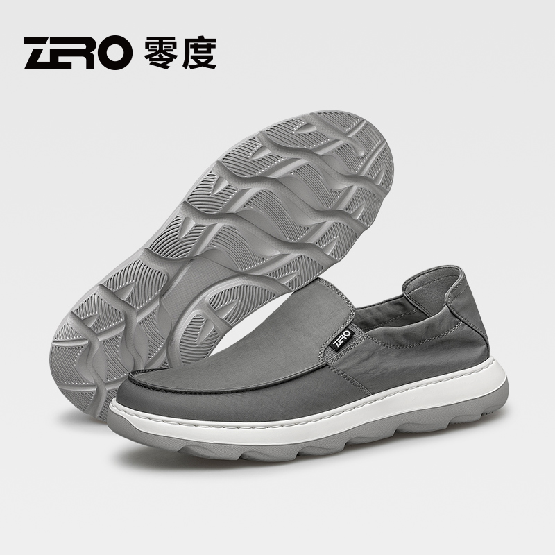 ZRO零度男鞋官方正品休闲鞋2025秋冬新软底轻便懒人一脚蹬乐福鞋 - 图3