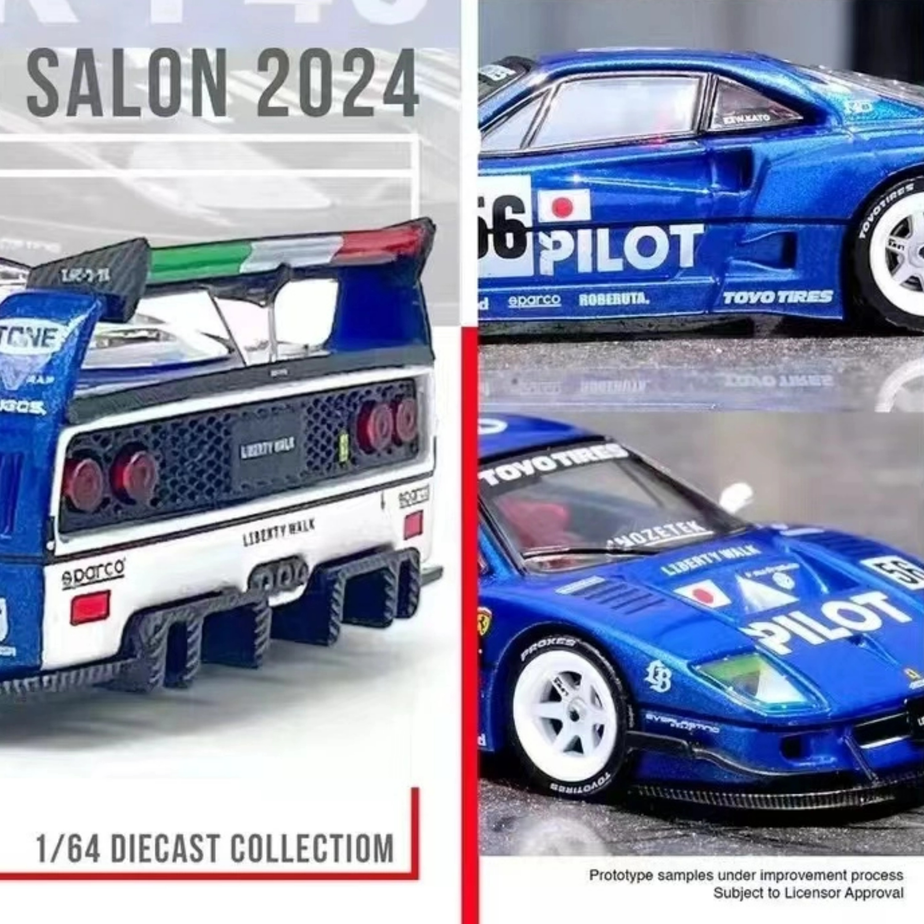 24年7月预INNO1:64法拉利F40TOKYO AUTO SALON合金汽车模型2024-图0