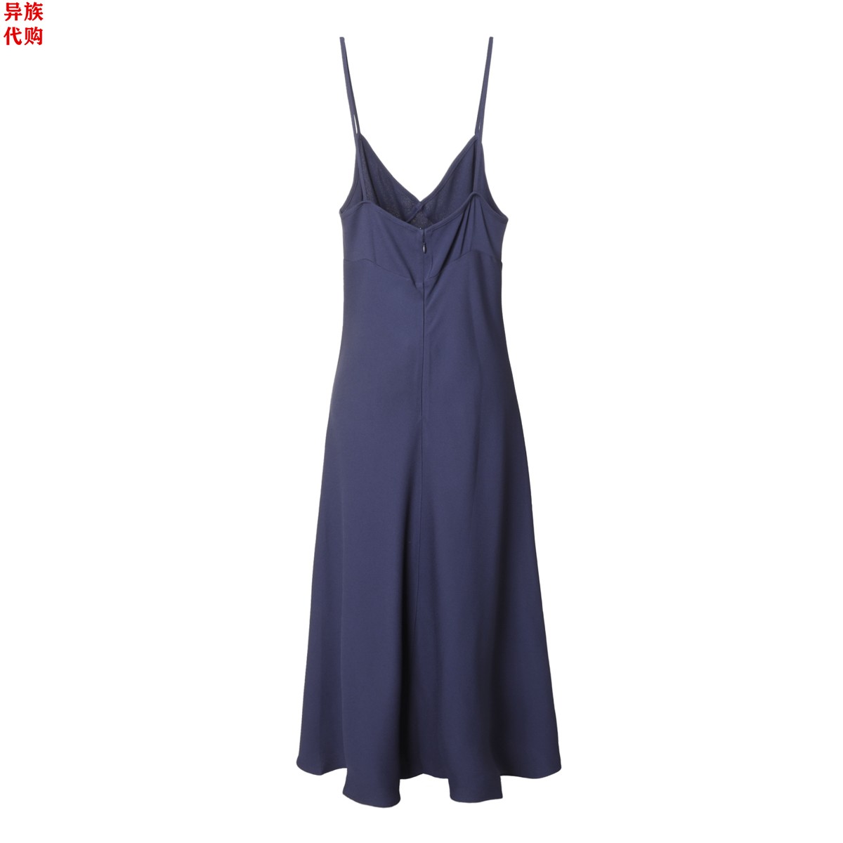 异族日本代购 法国 Ami Paris 2023夏女士缎面垂感法式长款吊带裙 - 图0