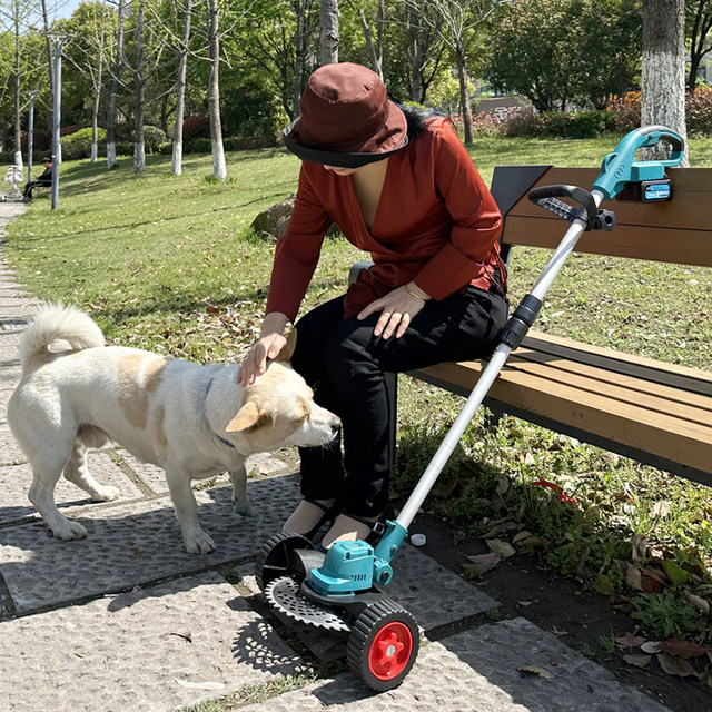Lithium battery lawn mower with wheels cordless lawn mower