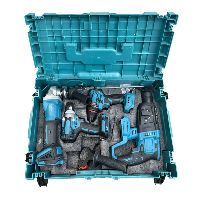 Lithium battery angle grinder multi-function, two batteries and one charger