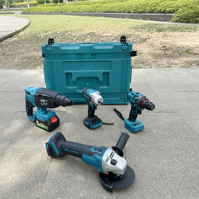 Lithium battery angle grinder multi-function, two batteries and one charger