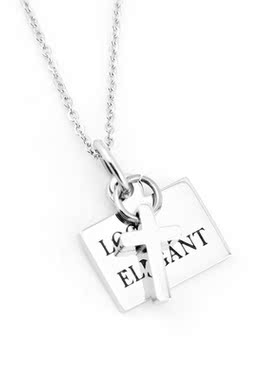 送女友小礼物可刻字吊坠