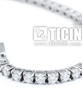 镶嵌排钻不褪色生日礼物手链