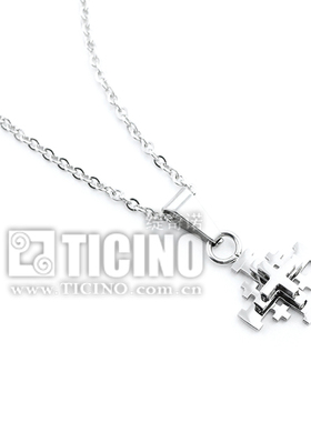 diy情侣信物刻字吊坠链