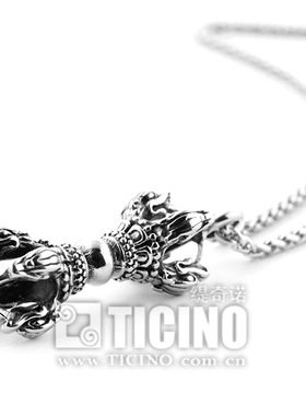 好友降魔杵钛钢配饰礼物吊坠链