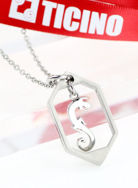 欧美镂空钛钢项链吊坠特惠装