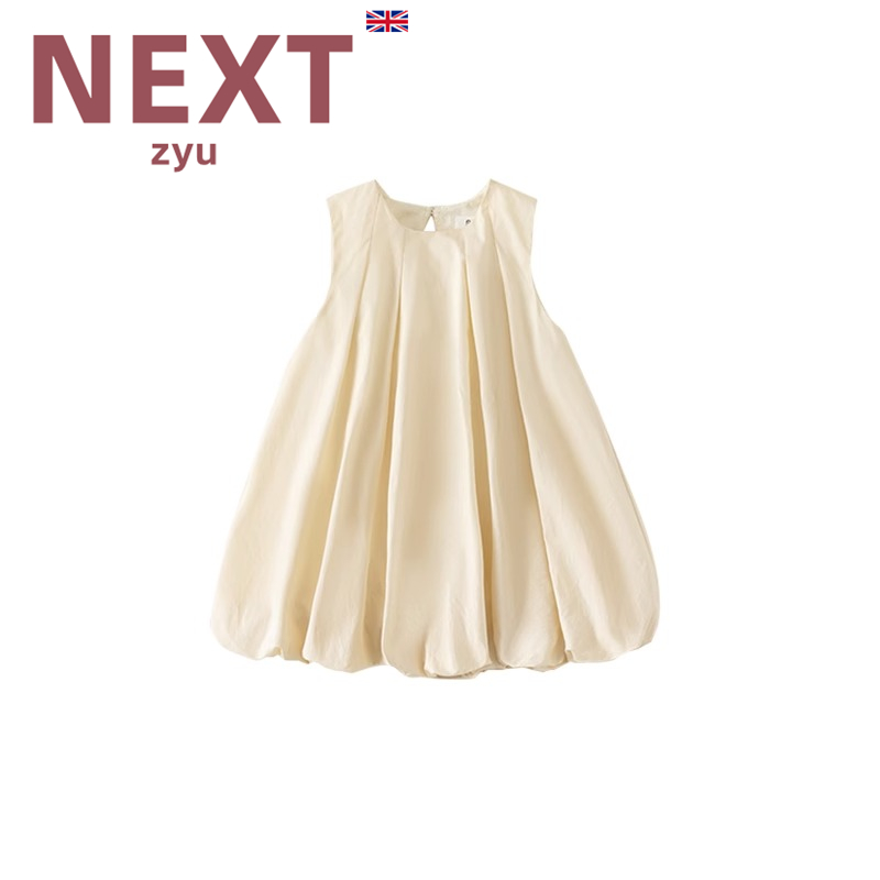 英国NEXT ZYU官方正品女童连衣裙夏儿童花苞裙百褶裙女宝周岁衣服-图3