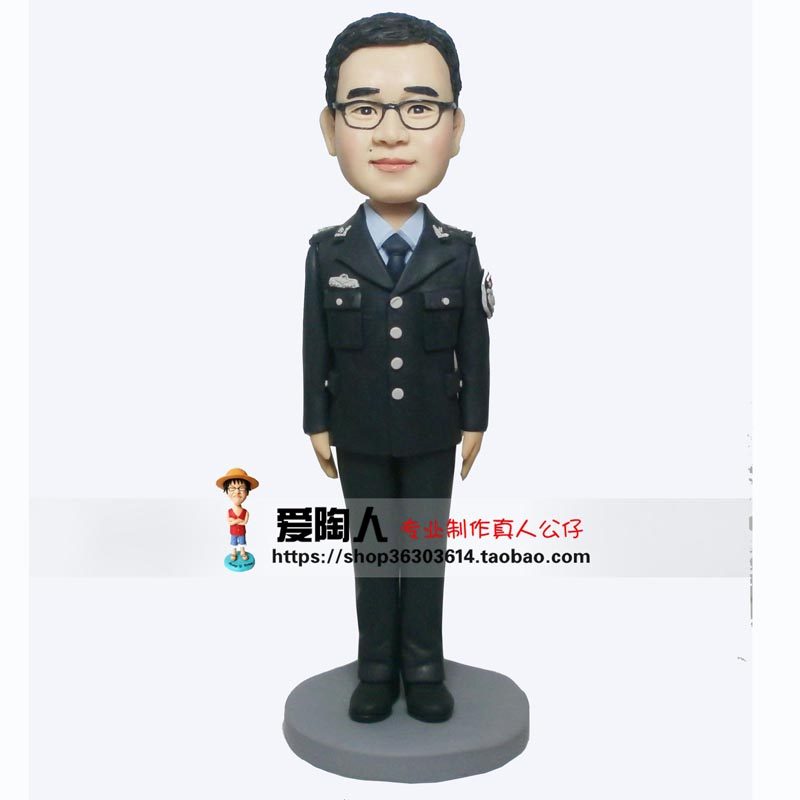 警察礼物定真人公仔软陶偶蜡像男朋友生日特刑警交警订做泥人娃娃,淘宝优惠券,粉丝福利购,淘宝优惠卷