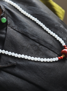 一斤钻戒天然和田白玉18K金