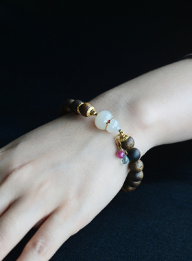 一斤钻戒天然和田玉手串