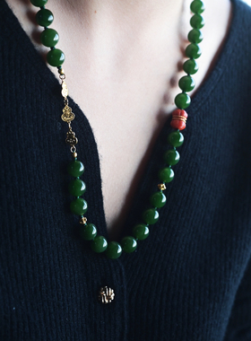 一斤钻戒天然和田碧玉18K金