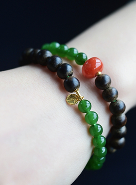 一斤钻戒天然和田碧玉18K金