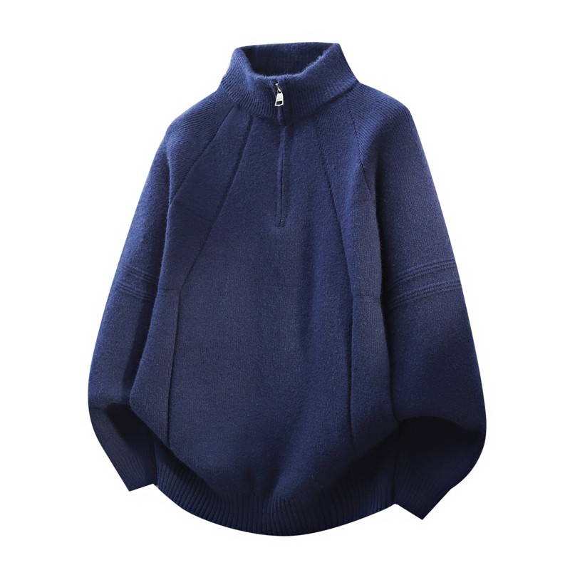 半拉链立领毛衣男生秋冬季新款青少年加厚打底针织衫男装士毛线衣,淘宝优惠券,粉丝福利购,淘宝优惠卷