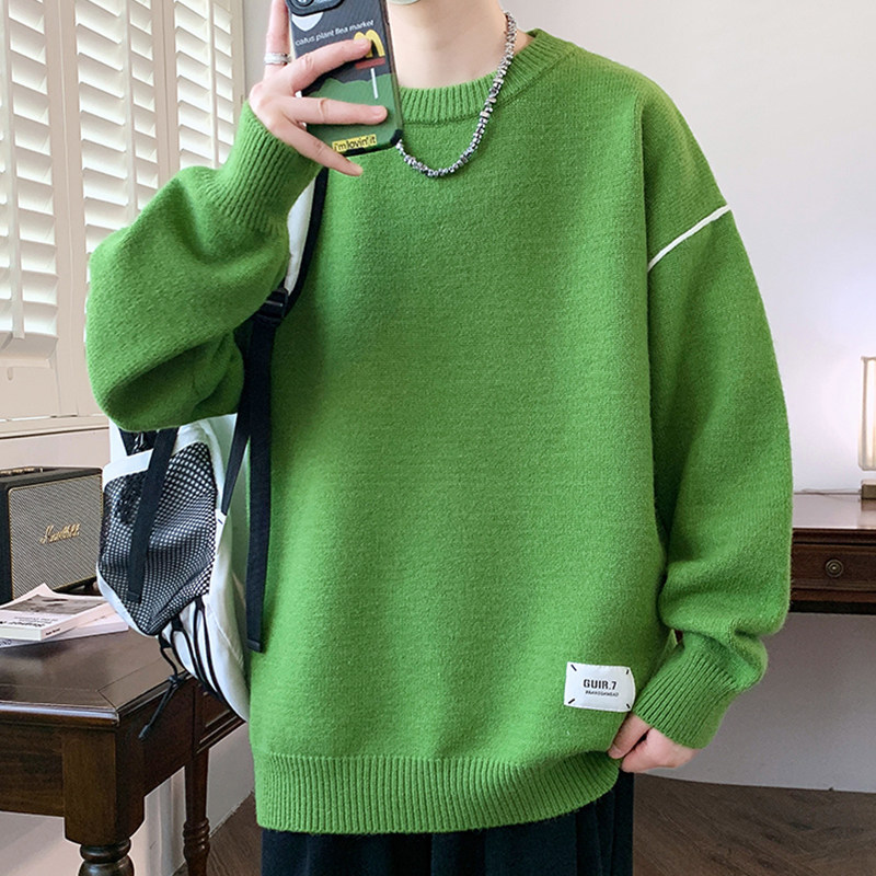 红色青少年毛衣男孩秋冬季新款男装士大童潮牌加厚保暖针织打底衫,淘宝优惠券,粉丝福利购,淘宝优惠卷