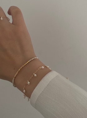 摩斯密码手链定制碎银子泰清迈上岸幸运字母情侣礼物小众原创设计