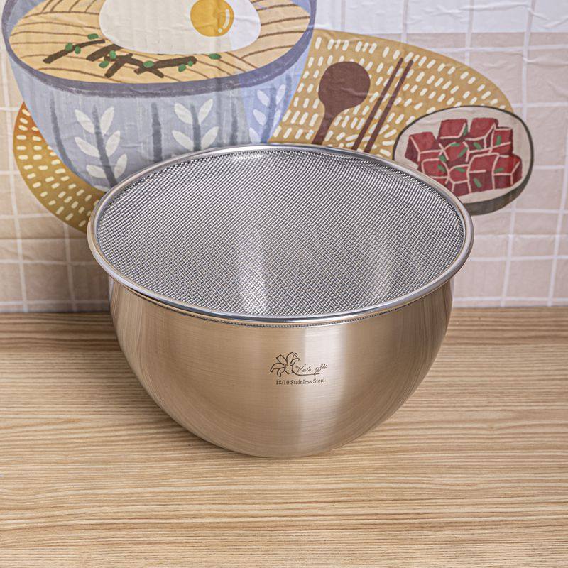 18/10不锈钢沥水盘子圆形漏油盘漏盘过滤油控油炸盘带过滤网,淘宝优惠券,粉丝福利购,淘宝优惠卷