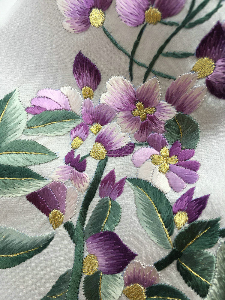 高档缎面丝绸真丝丝巾苏绣手工刺绣中国风绣花桑蚕丝披肩围巾礼品,淘宝优惠券,粉丝福利购,淘宝优惠卷