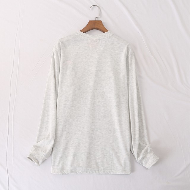 Lollipop embroidered sweatshirt cotton blend casual and versatile