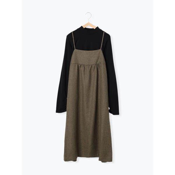 特价！日单SM秋冬文艺休闲棉T恤打底衫+可调节吊带裙套装女24424,淘宝优惠券,粉丝福利购,淘宝优惠卷