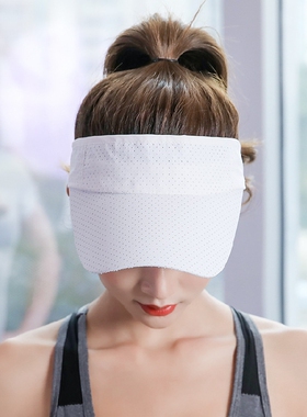 遮阳帽跑步网眼户外无顶帽定制
