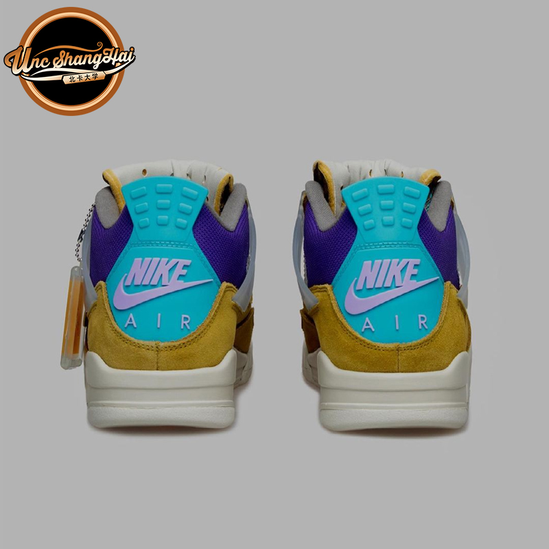 北卡Air Jordan 4 AJ4 x Union荒漠苔藓灰褐30周年DJ5718-300-242 - 图1