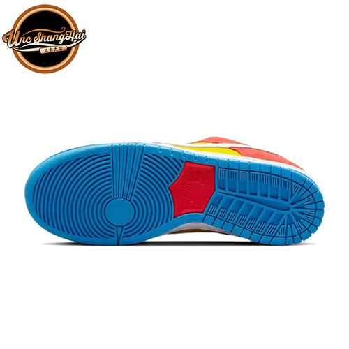 北卡大学Nike SB Dunk Low 辛普森 黄橙色 低帮 滑板鞋BQ6817-602 - 图2