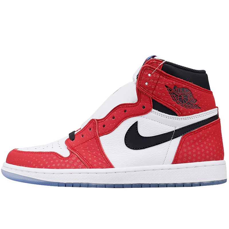 北卡大学 Air Jordan 1 AJ1 蜘蛛侠 白红斑点 芝加哥 555088-602 - 图3