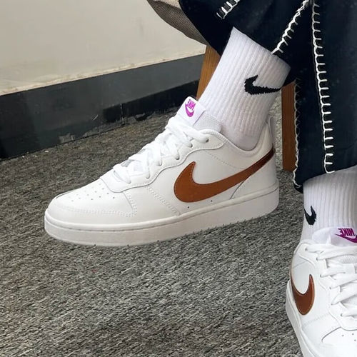 女子小白鞋 COURT BOROUGH 经典休闲板鞋 DV5456-454256-861533 - 图1