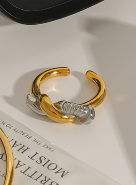 欧美钛钢戒指感轻奢ins指环