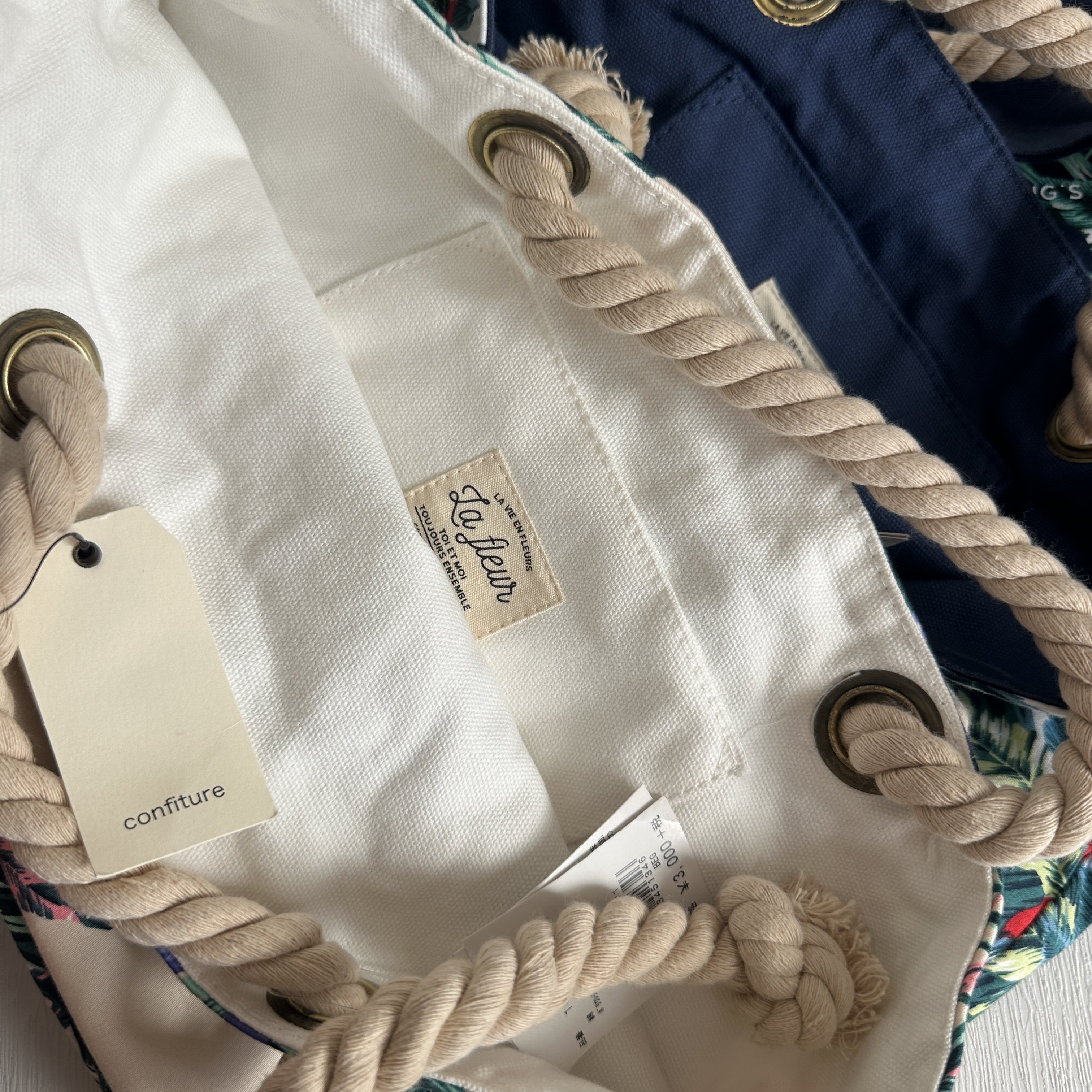 出口外贸便携手提收纳包大容量棉布托特手拎花样通勤收纳包,淘宝优惠券,粉丝福利购,淘宝优惠卷