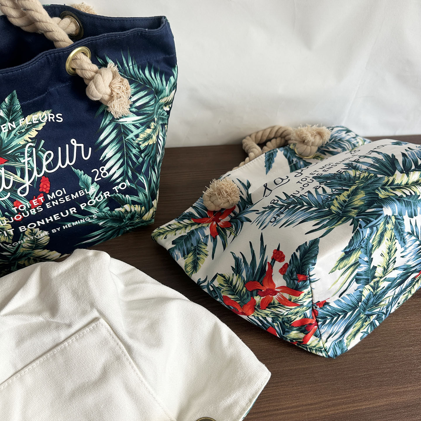 出口外贸便携手提收纳包大容量棉布托特手拎花样通勤收纳包,淘宝优惠券,粉丝福利购,淘宝优惠卷