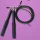 Aluminum alloy steel wire skipping rope thin handle universal bearing