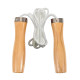 Wooden handle wooden skipping rope for students, adults and beginners