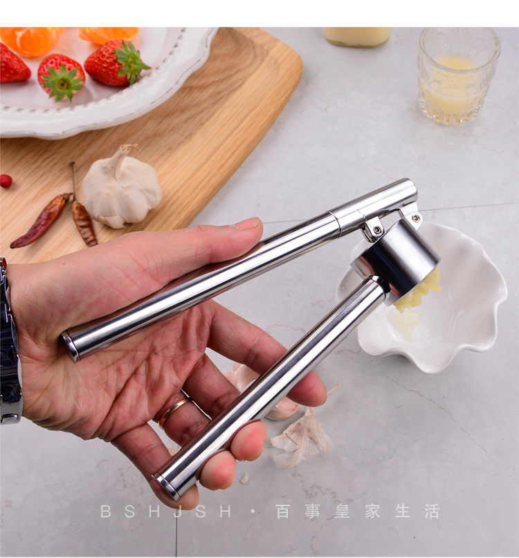 壓蒜器304不鏽鋼 搗蒜器蒜泥器 手動擠蒜器包郵壓大蒜頭德國18-10