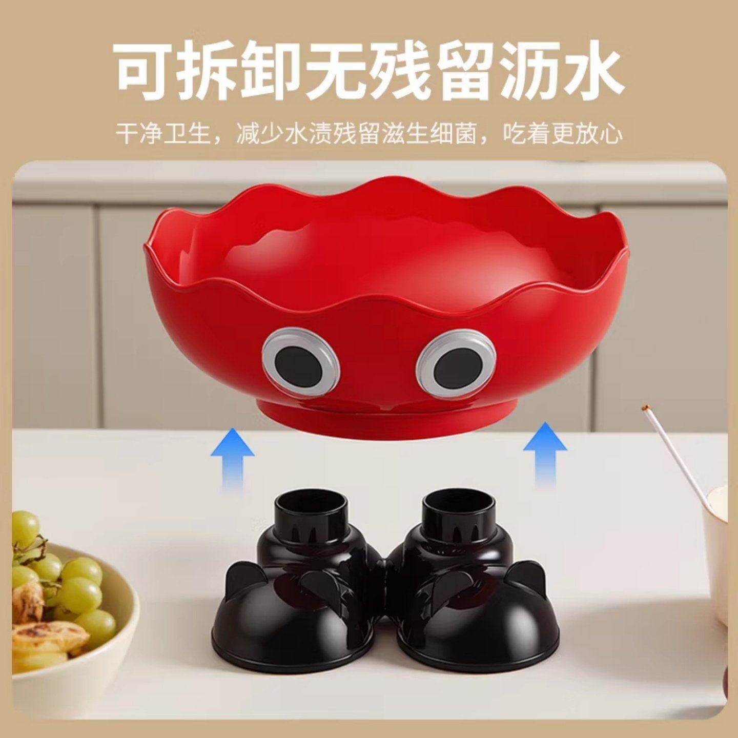 高颜值精致多巴胺水果盘家用新款客厅摆件中式可爱果糖干果收纳盘,淘宝优惠券,粉丝福利购,淘宝优惠卷