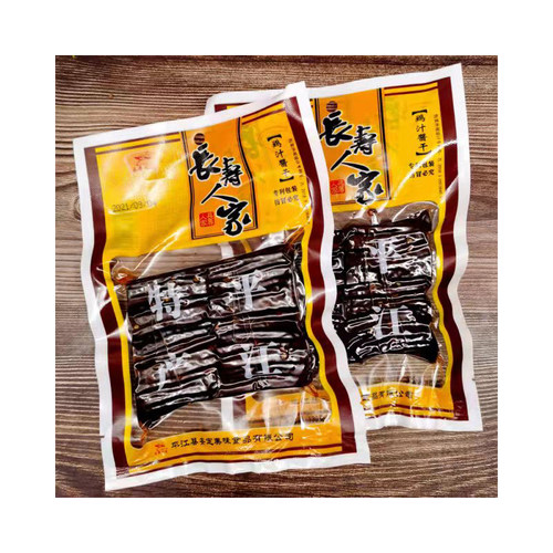 湖南特产平江香干子长寿人家官塘鸡汁酱干香辣豆干130g5包包邮 - 图3