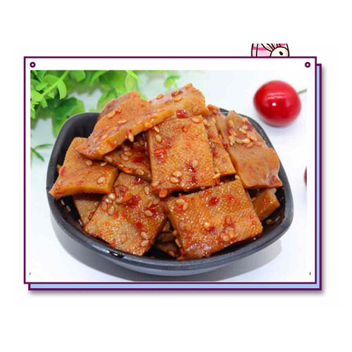 湖南特产平江香干子长寿人家官塘鸡汁酱干香辣豆干130g5包包邮 - 图2