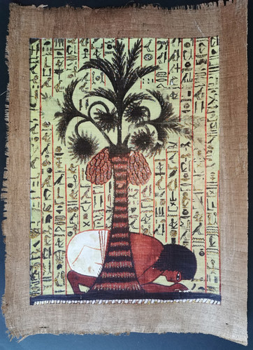 埃及莎草画埃及纸莎草画埃及草纸画仿古系列40*30 - 图1