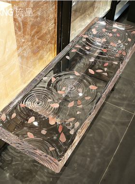 流晶长凳树叶羽毛花瓣样板房会所