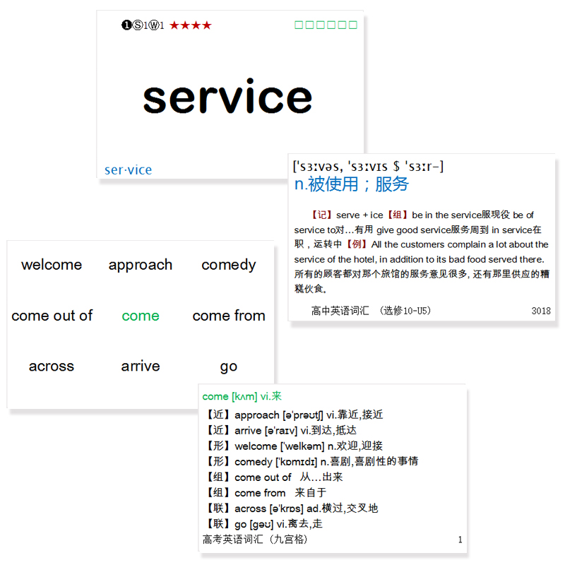 2024年浙江省高中新高考英语词汇手册3500单词卡片纸默写本习字帖-图3