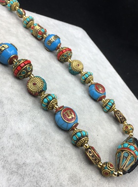 手工民族风尼泊尔吊坠绳佛牌链子