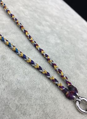 原创手工项链绳泰国佛牌纯银万能