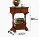 American style sofa corner bedside table